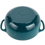 Lodge EC6D38 6 Qt. Lagoon Enameled Cast Iron Dutch Oven Lodge EC6D38 6 Qt. Lagoon Enameled Cast Iron Dutch Oven