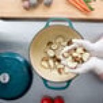 Lodge EC6D38 6 Qt. Lagoon Enameled Cast Iron Dutch Oven Lodge EC6D38 6 Qt. Lagoon Enameled Cast Iron Dutch Oven