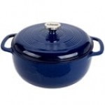 Lodge EC6D38 6 Qt. Lagoon Enameled Cast Iron Dutch Oven Lodge EC6D38 6 Qt. Lagoon Enameled Cast Iron Dutch Oven