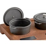 Valor Appetizer / Dessert Sampler with (3) 16 oz. Mini Cast Iron Pots, 18 1/2