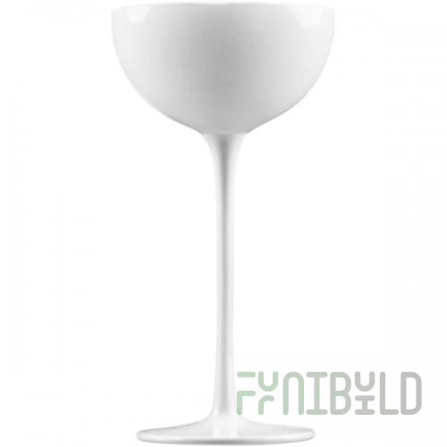 Flavour Blaster 5.9 oz. White Bubble Cocktail Glass - 2/Pack