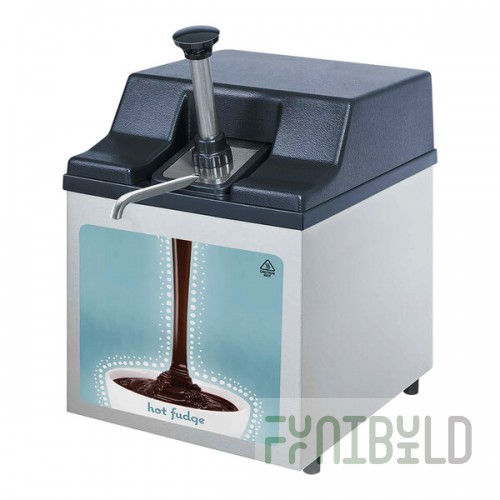 Server Advantage FSAF 85070 96 oz. Pouched Topping Warmer / Merchandiser with Pump - 120V, 350W