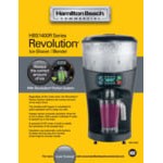 Hamilton Beach HBS1400R Revolution 3 hp 64 oz. Bar Ice Shaver and Blender - 120V