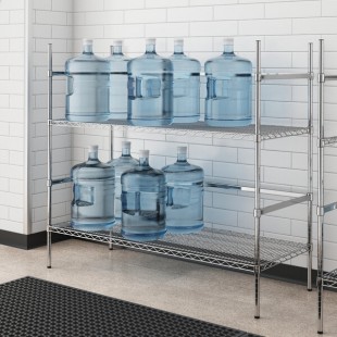 Regency 20-Jug Chrome 5 Gallon Water Jug Rack - 24