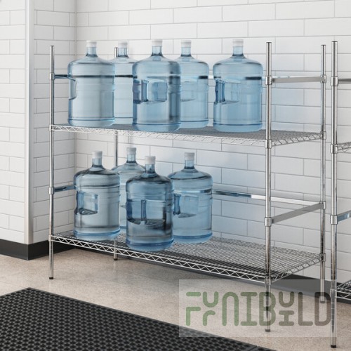 Regency 20-Jug Chrome 5 Gallon Water Jug Rack - 24