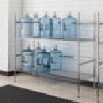 Regency 20-Jug Chrome 5 Gallon Water Jug Rack - 24 Regency 20-Jug Chrome 5 Gallon Water Jug Rack - 24