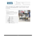 Lavex Large Black 2-Shelf Utility Cart with Premium Handle and Built-In Tool Compartments - 46 3/4