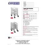 Channel TT307 7 Pan End Load Countertop Half Bun / Sheet Pan Rack - Assembled
