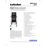 Moffat E28D4/2 Turbofan Double Deck Full Size Electric Digital Convection Oven with Steam Injection and Stainless Steel Stand - 208V, 1 Phase, 10.8 kW Moffat E28D4/2 Turbofan Double Deck Full Size Electric Digital Convection Oven with Steam Injection and Stainless Steel Stand - 208V, 1 Phase, 10.8 kW