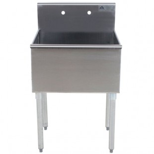 Advance Tabco 6-1-24 One Compartment Stainless Steel Commercial Sink - 24 Advance Tabco 6-1-24 One Compartment Stainless Steel Commercial Sink - 24