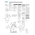 Sloan 3873017 Enameled Cast Iron Wall Mounted Backsplash Lavatory with 4 Sloan 3873017 Enameled Cast Iron Wall Mounted Backsplash Lavatory with 4