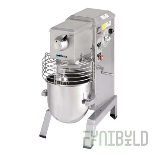 Univex SRM12+ 12 Qt. Planetary Countertop Mixer with #12 PTO Hub, Guard, and Standard Accessories - 115V, 1/3 hp