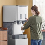Scotsman HID525AB-1 Meridian® Countertop Air Cooled Ice Machine and Water Dispenser with Push Button Dispensing - 25 lb. Bin Storage Scotsman HID525AB-1 Meridian® Countertop Air Cooled Ice Machine and Water Dispenser with Push Button Dispensing - 25 lb. Bin Storage