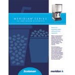 Scotsman HID525AB-1 Meridian® Countertop Air Cooled Ice Machine and Water Dispenser with Push Button Dispensing - 25 lb. Bin Storage Scotsman HID525AB-1 Meridian® Countertop Air Cooled Ice Machine and Water Dispenser with Push Button Dispensing - 25 lb. Bin Storage