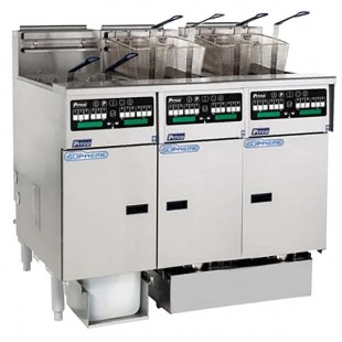 Pitco® SSHLV14C-3/FDA Solstice Supreme Natural Gas 96 lb. Reduced Oil Volume / High Output 3 Unit Fryer System with Intellifry Computer Controls and Automatic Top Off - 225,000 BTU Pitco® SSHLV14C-3/FDA Solstice Supreme Natural Gas 96 lb. Reduced Oil Volume / High Output 3 Unit Fryer System with Intellifry Computer Controls and Automatic Top Off - 225,000 BTU