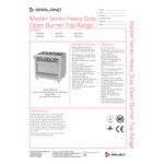 Garland / U.S. Range MST43R-E LP Master Sentry Series Liquid Propane 6 Burner 34