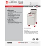 American Range AF-75 75 lb. Liquid Propane Floor Fryer - 160,000 BTU