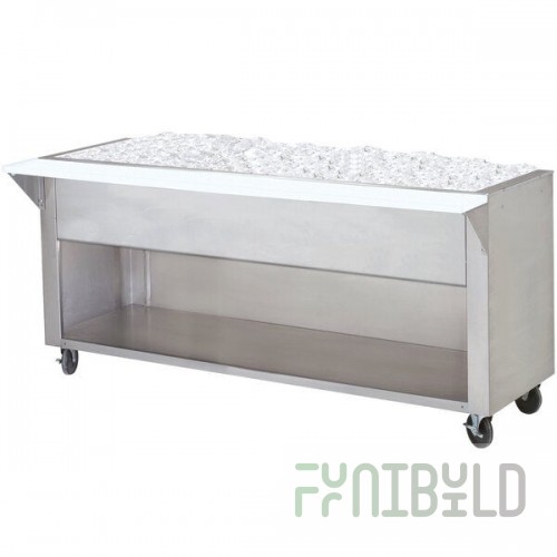 Advance Tabco CPU-2-BS Stainless Steel Ice-Cooled Table with Enclosed Base