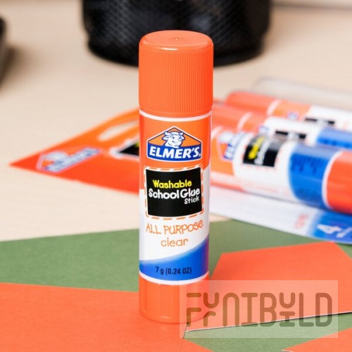 Elmer's E542 0.24 oz. Clear School Glue Stick - 4/Pack