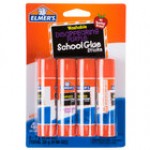 Elmer's E542 0.24 oz. Clear School Glue Stick - 4/Pack