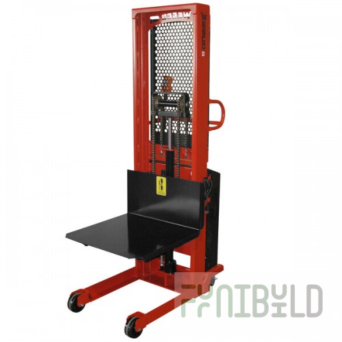 Wesco Industrial Products 1,500 lb. Hydraulic Power Lift Platform Stacker with 24