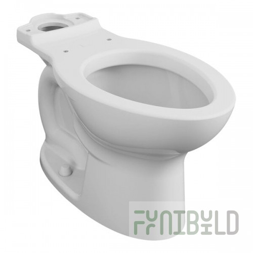 American Standard Cadet PRO 3517C101.020 White Vitreous China Floor-Mount Standard Height Elongated Toilet Bowl - 1.6 GPF