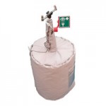 Hughes 15 Gallon Stainless Steel Portable Self-Contained Pressurized Eye / Face Wash Station 15GEW