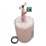 Hughes 15 Gallon Stainless Steel Portable Self-Contained Pressurized Eye / Face Wash Station 15GEW