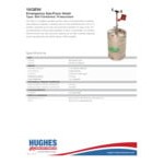 Hughes 15 Gallon Stainless Steel Portable Self-Contained Pressurized Eye / Face Wash Station 15GEW