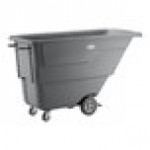 Lavex 1 Cubic Yard Gray Light-Duty Tilt Truck / Trash Cart (850 lb. Capacity)