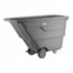 Lavex 1 Cubic Yard Gray Light-Duty Tilt Truck / Trash Cart (850 lb. Capacity)