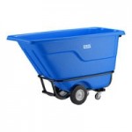 Lavex 1 Cubic Yard Gray Light-Duty Tilt Truck / Trash Cart (850 lb. Capacity)