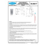 Bobrick B-26617 TrimLineSeries 1000 mL Stainless Steel Surface-Mounted Liquid Hand / Dish Soap Dispenser