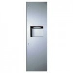 Bobrick B-26617 TrimLineSeries 1000 mL Stainless Steel Surface-Mounted Liquid Hand / Dish Soap Dispenser