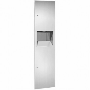 American Specialties, Inc. Simplicity 10-64676 Stainless Steel Recessed Paper Towel Dispenser with 7 Gallon Waste Receptacle American Specialties, Inc. Simplicity 10-64676 Stainless Steel Recessed Paper Towel Dispenser with 7 Gallon Waste Receptacle