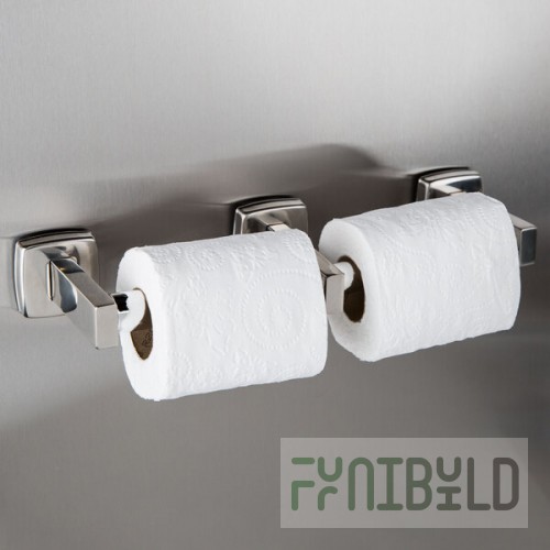 Bobrick B-7686 ClassicSeries Surface-Mounted Double Toilet Tissue Dispenser with Bright Polished Finish