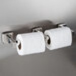 Bobrick B-7686 ClassicSeries Surface-Mounted Double Toilet Tissue Dispenser with Bright Polished Finish