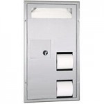 Bobrick B-7686 ClassicSeries Surface-Mounted Double Toilet Tissue Dispenser with Bright Polished Finish