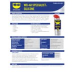 WD-40 300012 Specialist 11 oz. Water Resistant Silicone Lubricant Spray with Smart Straw - 6/Case