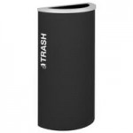 Ex-Cell Kaiser RC-KDSQ-C BLX Kaleidoscope Collection Black Texture Square 24 Gallon Customizable Cans / Bottles Receptacle Ex-Cell Kaiser RC-KDSQ-C BLX Kaleidoscope Collection Black Texture Square 24 Gallon Customizable Cans / Bottles Receptacle