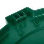 Carlisle 84105609 Bronco 55 Gallon Green Flat Round Trash Can Lid