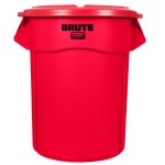 Rubbermaid® BRUTE 55 Gallon Red Round Trash Can and Lid Rubbermaid® BRUTE 55 Gallon Red Round Trash Can and Lid