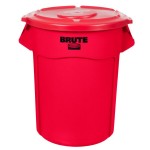 Rubbermaid® BRUTE 55 Gallon Red Round Trash Can and Lid Rubbermaid® BRUTE 55 Gallon Red Round Trash Can and Lid