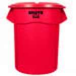 Rubbermaid® BRUTE 55 Gallon Red Round Trash Can and Lid Rubbermaid® BRUTE 55 Gallon Red Round Trash Can and Lid