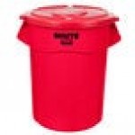 Rubbermaid® BRUTE 55 Gallon Red Round Trash Can and Lid Rubbermaid® BRUTE 55 Gallon Red Round Trash Can and Lid