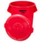 Rubbermaid® BRUTE 55 Gallon Red Round Trash Can and Lid Rubbermaid® BRUTE 55 Gallon Red Round Trash Can and Lid