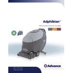 Advance Adphibian 56317010 Multi-Surface Extractor / Floor Scrubber with (4) 251 Ah Wet Batteries, Onboard Charger, and Brushes - 16 Gallon / 20 Gallon Advance Adphibian 56317010 Multi-Surface Extractor / Floor Scrubber with (4) 251 Ah Wet Batteries, Onboard Charger, and Brushes - 16 Gallon / 20 Gallon