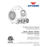 XPOWER P-230AT-Blue 3-Speed Compact Air Mover with GFCI Power Outlets and Timer - 1/4 hp XPOWER P-230AT-Blue 3-Speed Compact Air Mover with GFCI Power Outlets and Timer - 1/4 hp