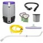 ProTeam 107743 Super Coach Pro 6 Qt. Backpack Vacuum with 107628 Telescoping Wand and 107016 Xover Floor Tool