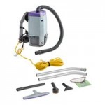 ProTeam 107743 Super Coach Pro 6 Qt. Backpack Vacuum with 107628 Telescoping Wand and 107016 Xover Floor Tool
